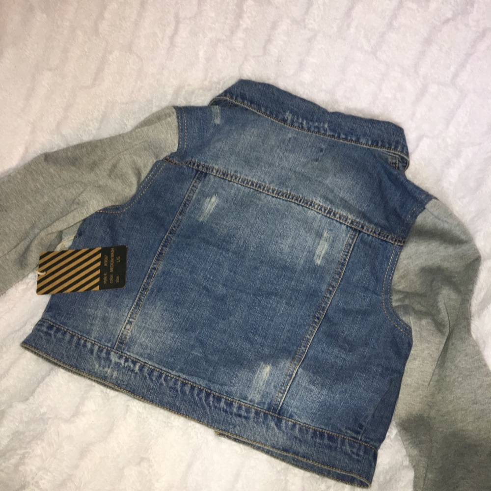 Cropped Jean Jacket (Styles for Less) - Picture 5 of 6